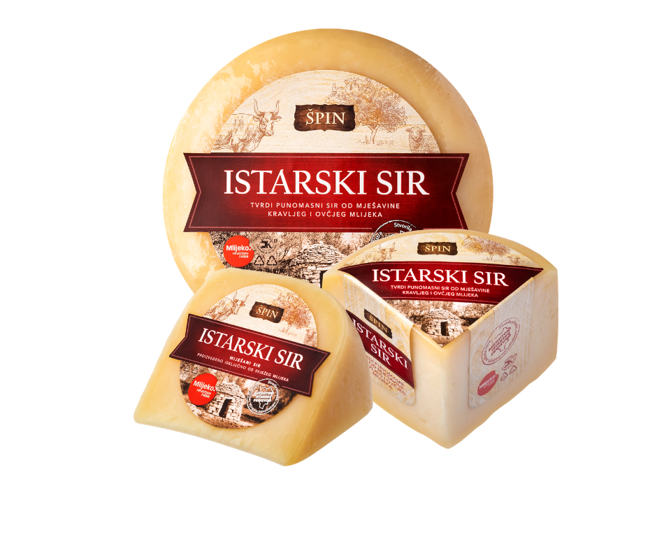 Istarski miješani sir Špin od kravljeg i ovčjeg mlijeka