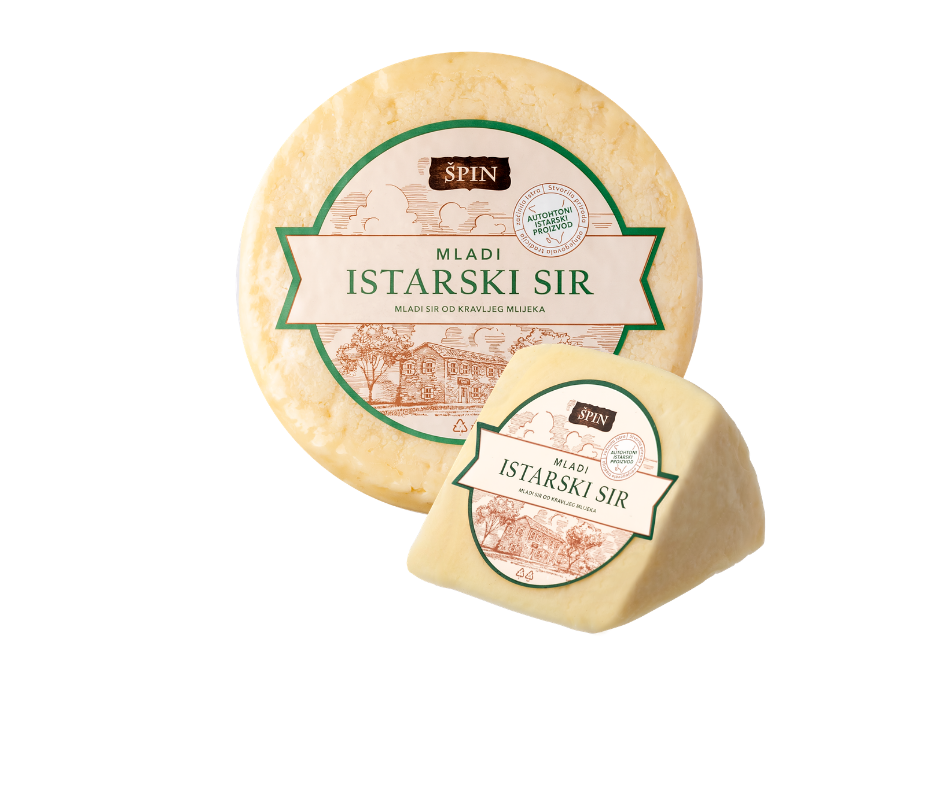 Istarski mladi kravlji sir Špin od neobranog mlijeka
