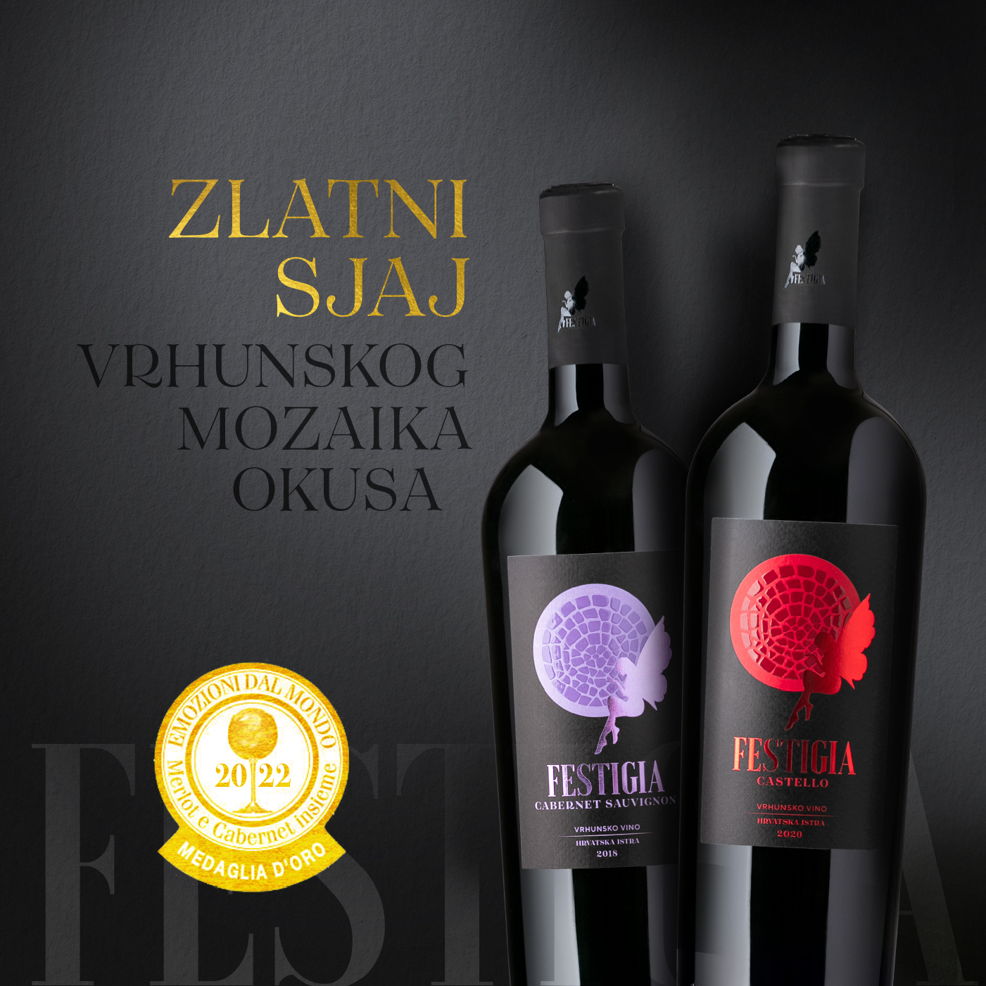 Vina Festigia u Italiji dobila dvije velike zlatne medalje i najveći broj bodova